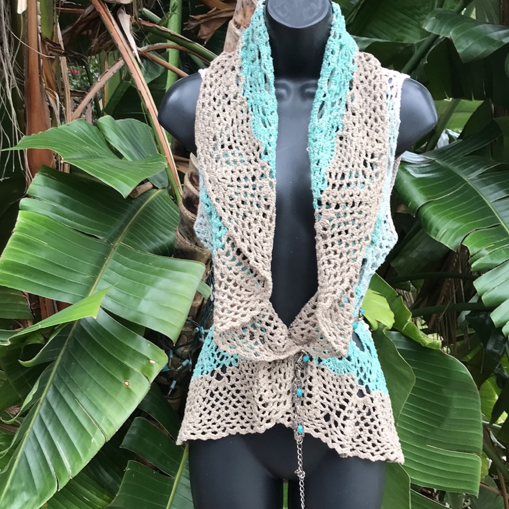 Ombre crochet top or vest